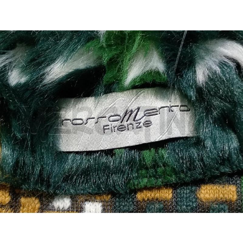 PELLICCIA ROSSO MENTA VERDE FANTASIA SINTETICA | Mercatino dell'Usato Moncalieri bengasi 5