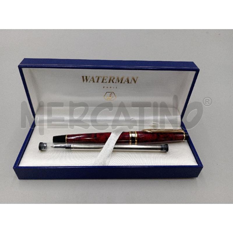 PENNA A SFERA WATERMAN COLORAZIONE BORDEAUX SIMIL MARMORIZZATA | Mercatino dell'Usato Moncalieri bengasi 1