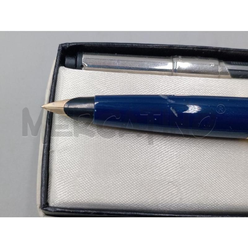 PENNA STILOGRAFICA PARKER BLU E METALLO SATINATO C/SCATOLA | Mercatino dell'Usato Moncalieri bengasi 2