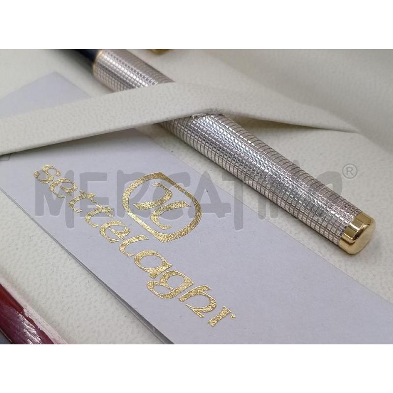 PENNA STILOGRAFICA SETTELAGHI METALLO LAVORAZIONE QUADRI C/SCATOLA | Mercatino dell'Usato Moncalieri bengasi 3