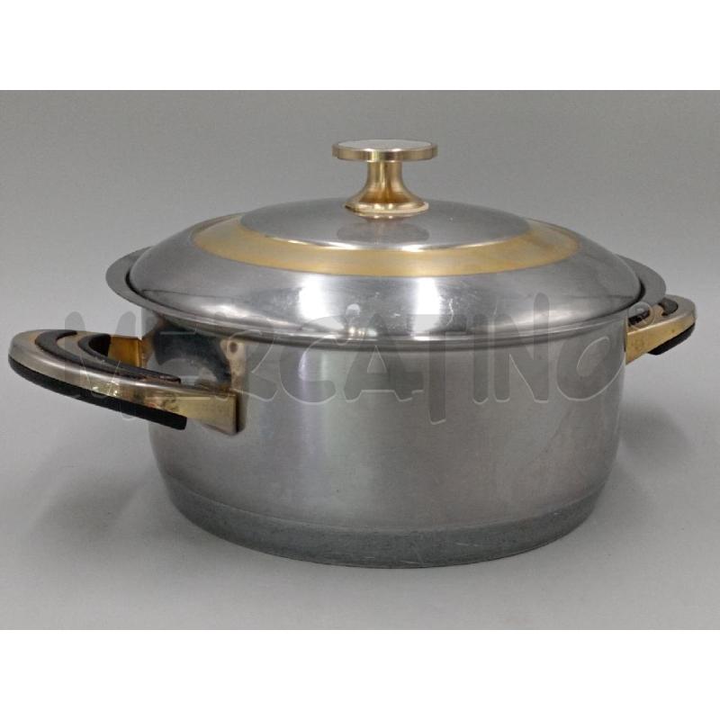 PENTOLA CM 26 INOX DOPPIO FONDO CON COPERCHIO | Mercatino dell'Usato Moncalieri bengasi 1
