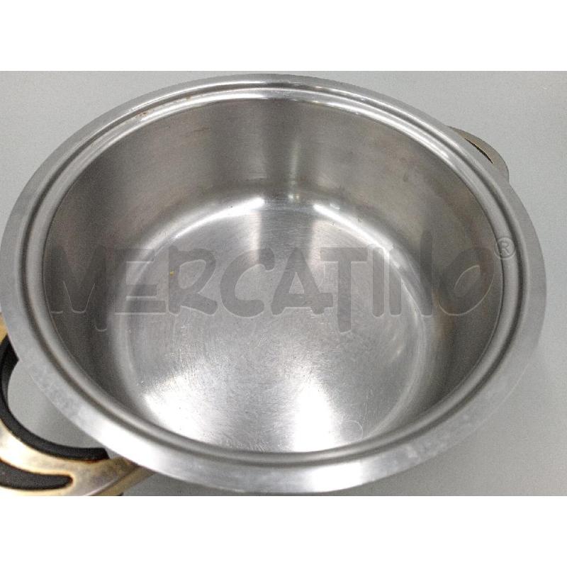 PENTOLA CM 26 INOX DOPPIO FONDO CON COPERCHIO | Mercatino dell'Usato Moncalieri bengasi 4