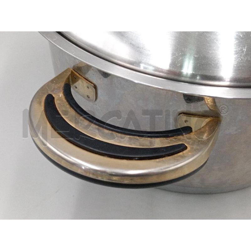 PENTOLA DIAMETRO 28 INOX DOPPIO FONDO CON COPERCHIO | Mercatino dell'Usato Moncalieri bengasi 2