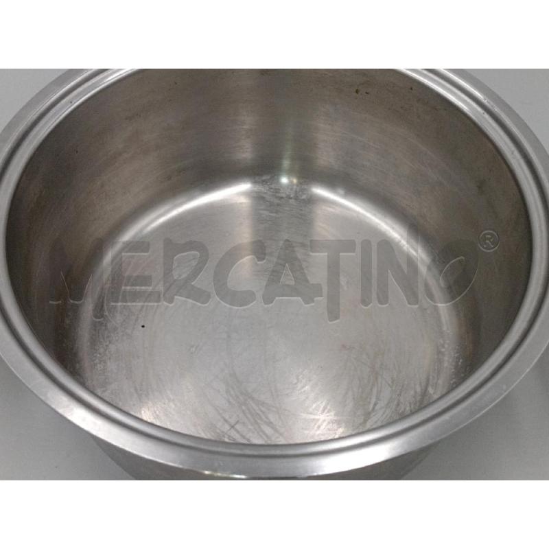 PENTOLA DIAMETRO 28 INOX DOPPIO FONDO CON COPERCHIO | Mercatino dell'Usato Moncalieri bengasi 4