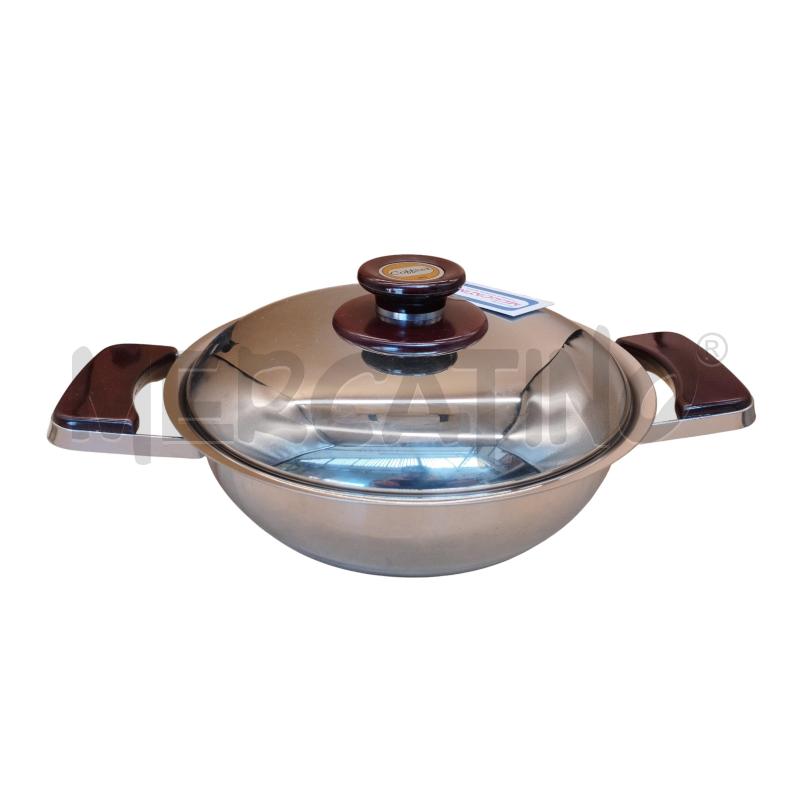 PENTOLA INOX DOPPIO FONDO COFFRET + COPERCHIO CM 26 | Mercatino dell'Usato Moncalieri bengasi 3