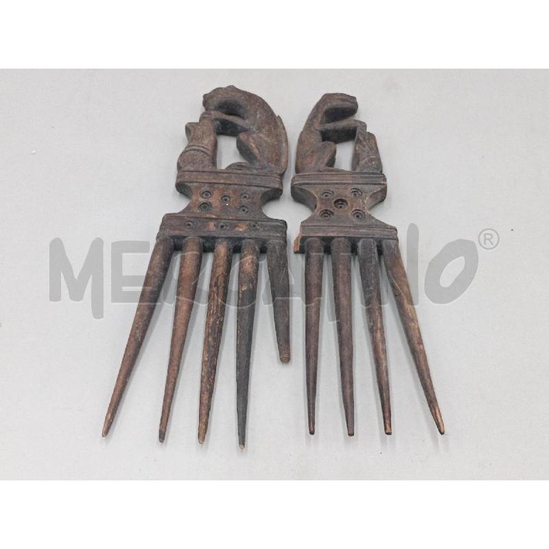 PETTINE LEGNO COPPIA ANIMALETTO | Mercatino dell'Usato Moncalieri bengasi 1