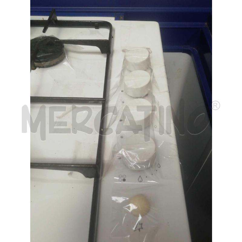 PIANO COTTURA GAS 4 FUOCHI BIANCO LUCIDO  | Mercatino dell'Usato Moncalieri bengasi 2