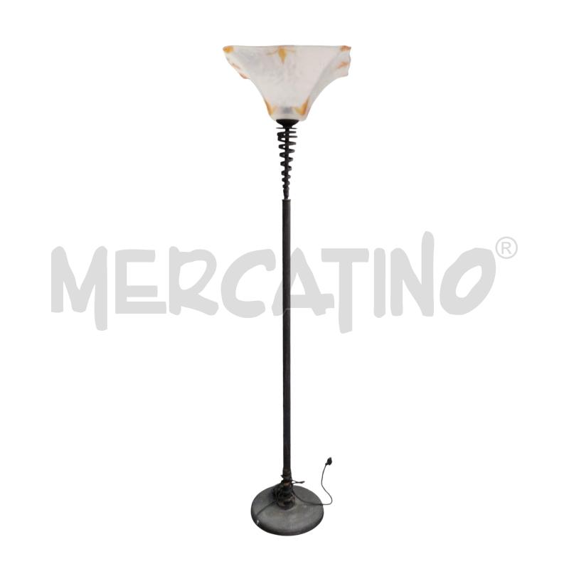 PIANTANA LUMINOSA FERRO BOCCIA VETRO SOFFIATO | Mercatino dell'Usato Moncalieri bengasi 1