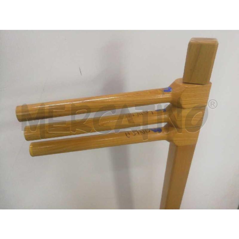 PIANTANA PORTASCIUGAMANI TRIS LEGNO | Mercatino dell'Usato Moncalieri bengasi 4