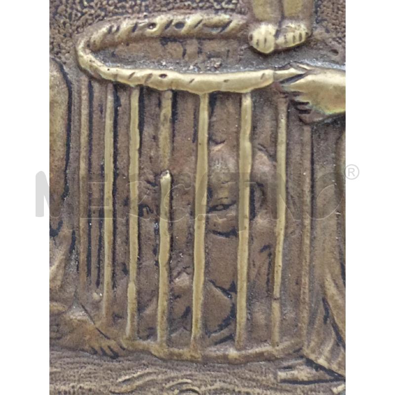 PIASTRA BRONZO FIGURA CLASSICA  | Mercatino dell'Usato Moncalieri bengasi 4