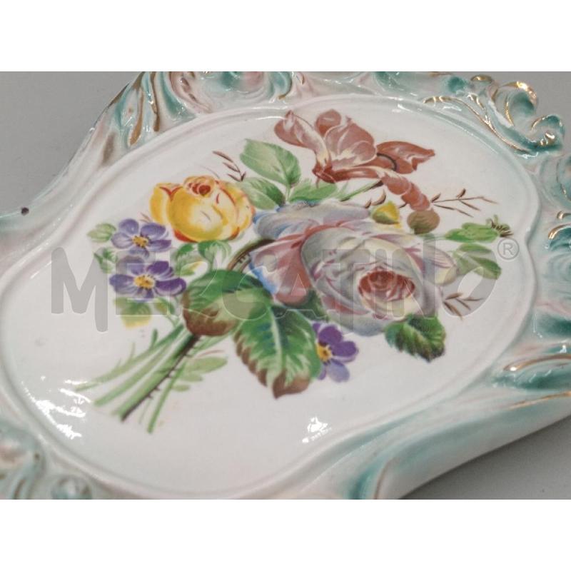 PIASTRA CERAMICA DIPINTA ROSELLINE | Mercatino dell'Usato Moncalieri bengasi 3