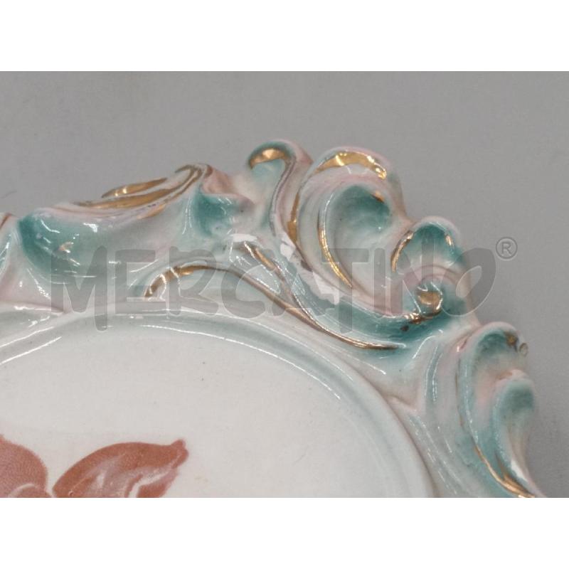 PIASTRA CERAMICA DIPINTA ROSELLINE | Mercatino dell'Usato Moncalieri bengasi 4