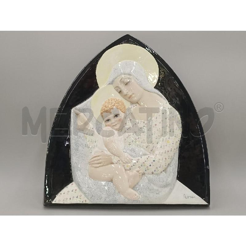 PIASTRA ESSEVI EP. LENCI  MADONNA CON BIMBO NORI TRIANGOLARE | Mercatino dell'Usato Moncalieri bengasi 1