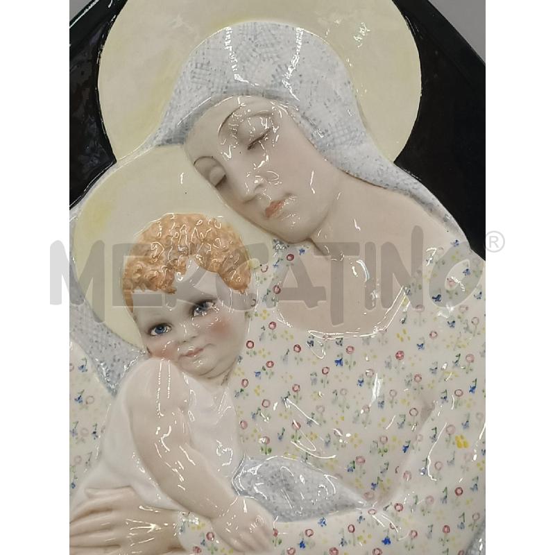 PIASTRA ESSEVI EP. LENCI  MADONNA CON BIMBO NORI TRIANGOLARE | Mercatino dell'Usato Moncalieri bengasi 3