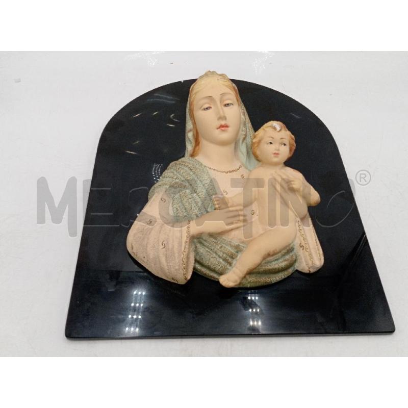 PIASTRA VETRO CON MADONA E BIMBO GESSO | Mercatino dell'Usato Moncalieri bengasi 1