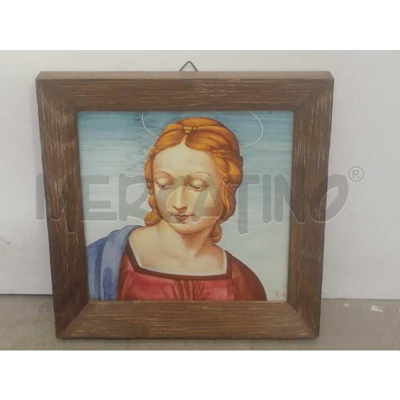 PIASTRELLA INCORNICIATA MADONNA RAFFAELLO | Mercatino dell'Usato Moncalieri bengasi 1