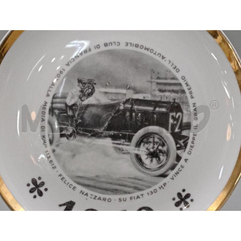 PIATTINO CERAMICA EDIZIONE LIMITATA PIERO FORNASETTI 1969 BORDO DORATO  | Mercatino dell'Usato Moncalieri bengasi 2