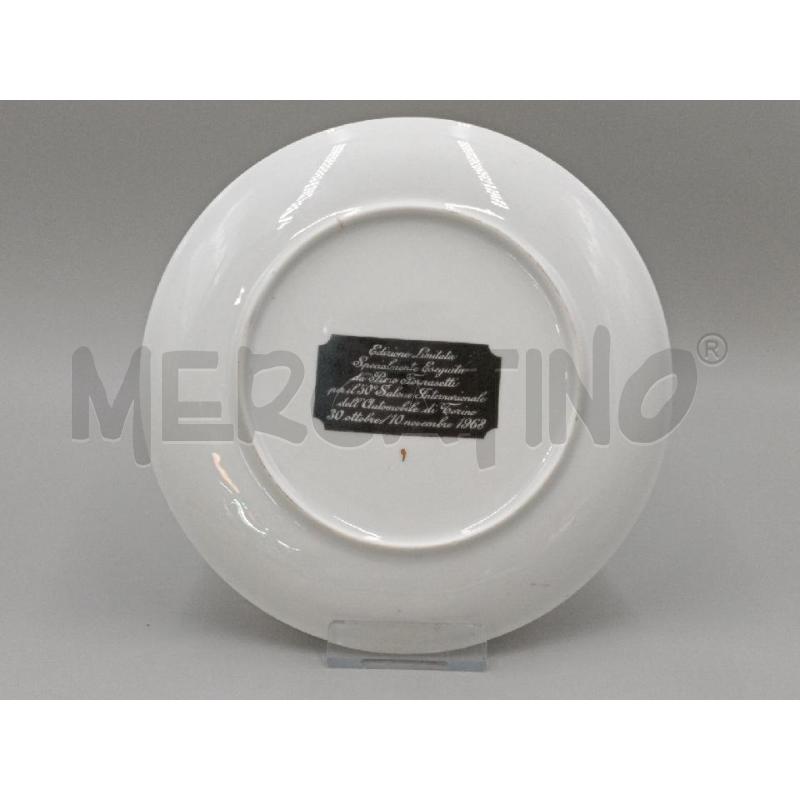 PIATTINO CERAMICA EDIZIONE LIMITATA PIERO FORNASETTI 1969 BORDO DORATO  | Mercatino dell'Usato Moncalieri bengasi 4