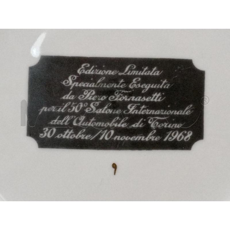 PIATTINO CERAMICA EDIZIONE LIMITATA PIERO FORNASETTI 1969 BORDO DORATO  | Mercatino dell'Usato Moncalieri bengasi 5