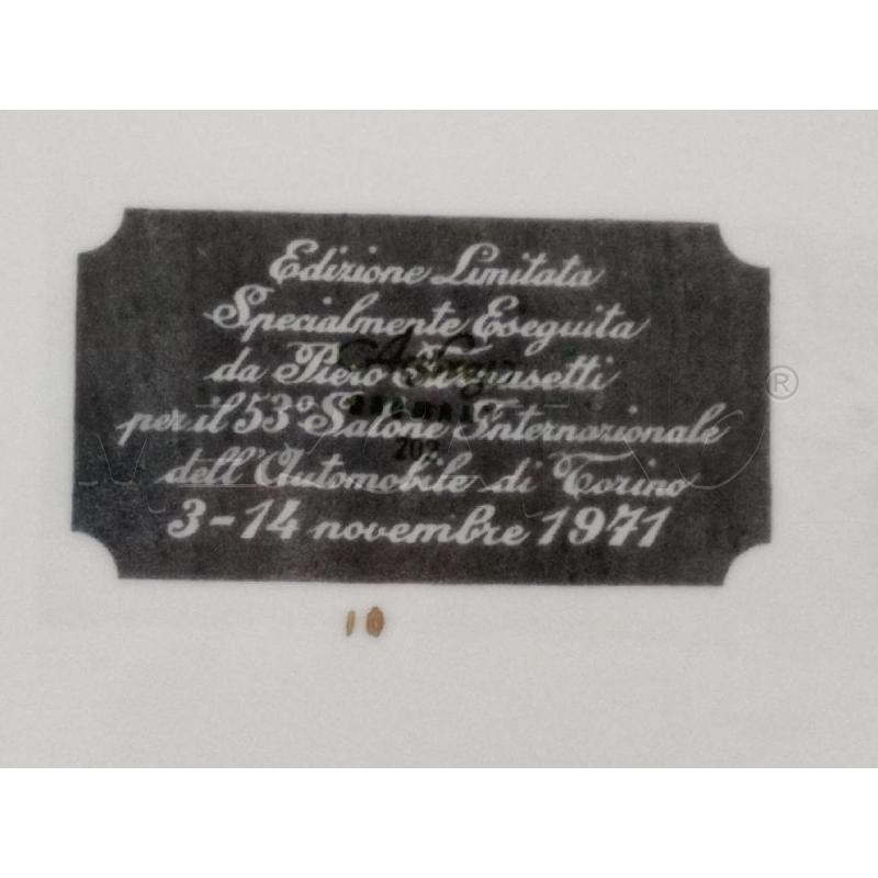 PIATTINO CERAMICA EDIZIONE LIMITATA PIERO FORNASETTI 1972 BORDO DORATO  | Mercatino dell'Usato Moncalieri bengasi 5
