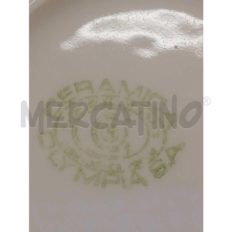 PIATTI PZ.5+5+6+1 CERAMICA OLYMPIA BORDO FIORI  | Mercatino dell'Usato Moncalieri bengasi 5