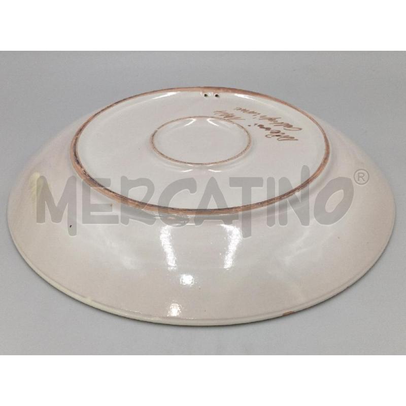 PIATTO CERAMICA CALTAGIRONE BIMBA ALTALENA | Mercatino dell'Usato Moncalieri bengasi 3