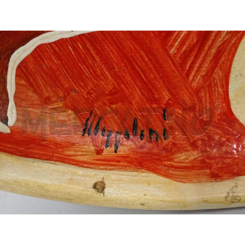 PIATTO CERAMICA DECORO INTERNO C/FIRMA MAZZOLENI  | Mercatino dell'Usato Moncalieri bengasi 5