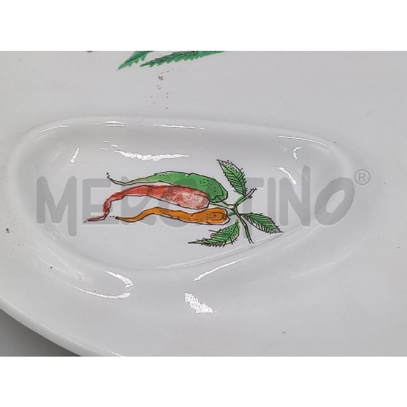 PIATTO CERAMICA DECORO VERDURE POZZI | Mercatino dell'Usato Moncalieri bengasi 2