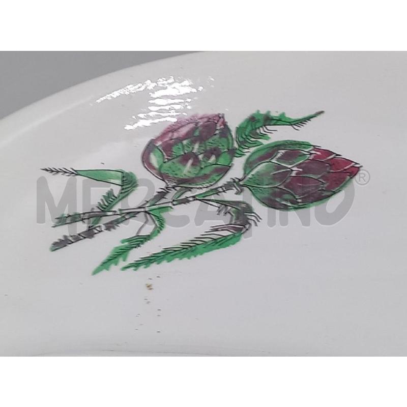 PIATTO CERAMICA DECORO VERDURE POZZI | Mercatino dell'Usato Moncalieri bengasi 3