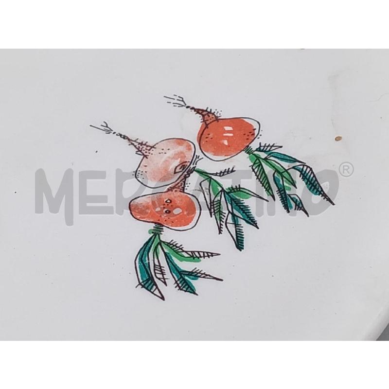 PIATTO CERAMICA DECORO VERDURE POZZI | Mercatino dell'Usato Moncalieri bengasi 4