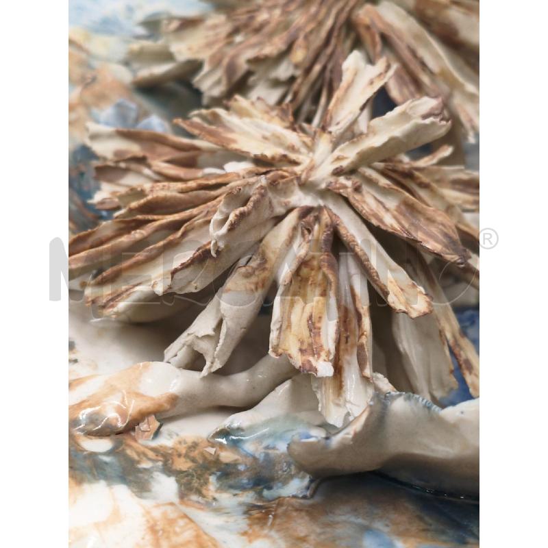 PIATTO CERAMICA GIGANTE FIORI FIRMATO | Mercatino dell'Usato Moncalieri bengasi 3