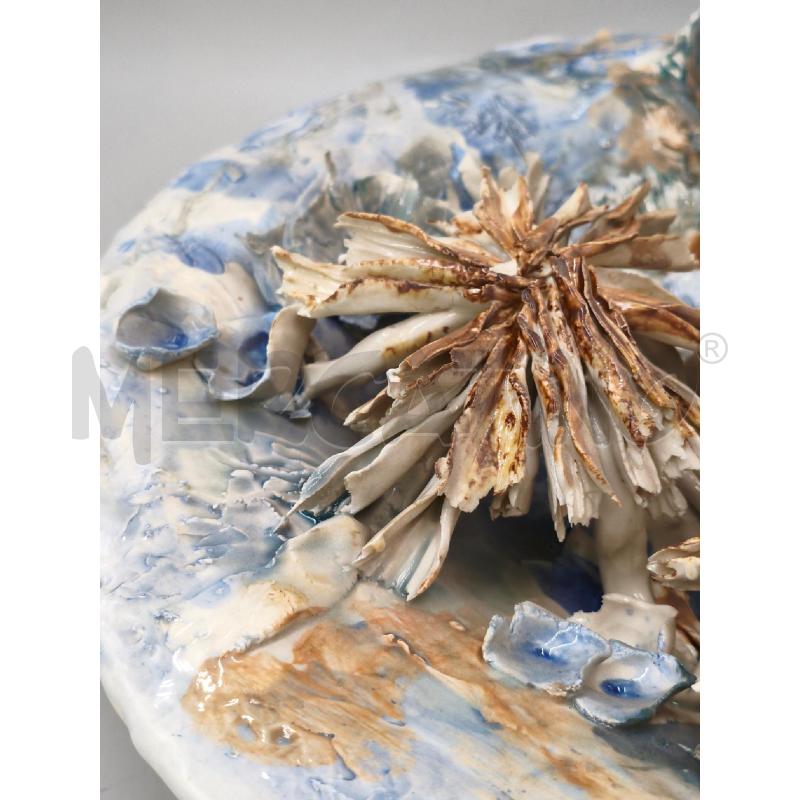 PIATTO CERAMICA GIGANTE FIORI FIRMATO | Mercatino dell'Usato Moncalieri bengasi 4