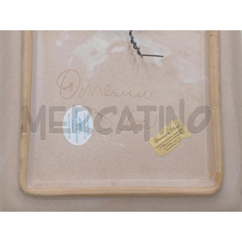 PIATTO CERAMICA QUADRATA DORIANA USAI DECORO GALLETTO  | Mercatino dell'Usato Moncalieri bengasi 5