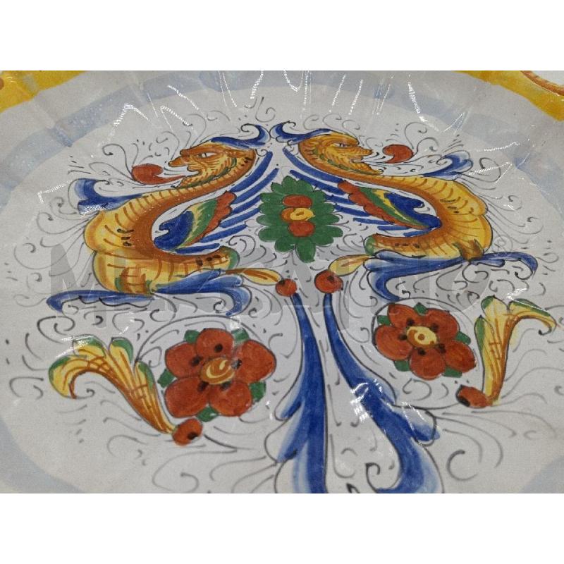 PIATTO CERAMICA TOSCANO STILE DERUTA DRAGHI | Mercatino dell'Usato Moncalieri bengasi 2