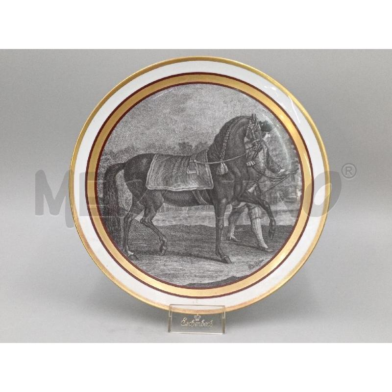 PIATTO DE WAN EQUESTRE BORDO ORO DIAMETRO 29 | Mercatino dell'Usato Moncalieri bengasi 1