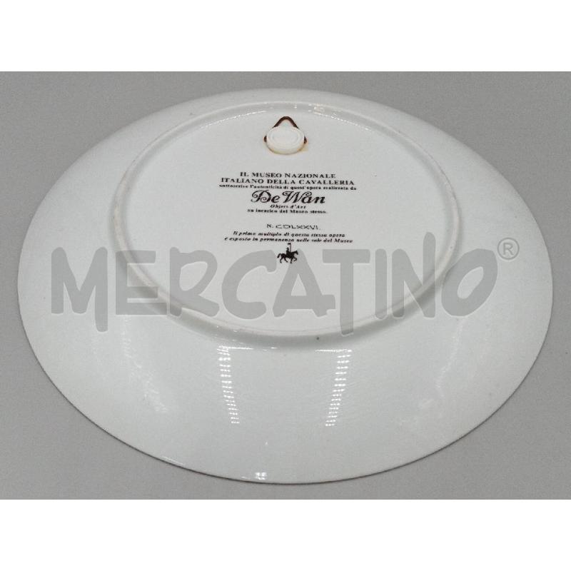PIATTO DE WAN EQUESTRE BORDO ORO DIAMETRO 29 | Mercatino dell'Usato Moncalieri bengasi 4
