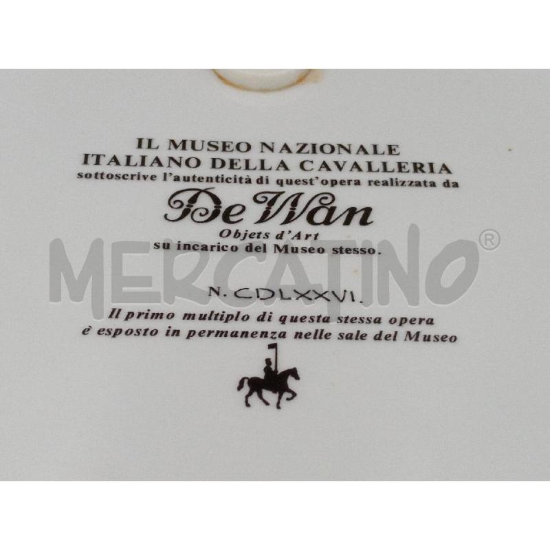 PIATTO DE WAN EQUESTRE BORDO ORO DIAMETRO 29 | Mercatino dell'Usato Moncalieri bengasi 5