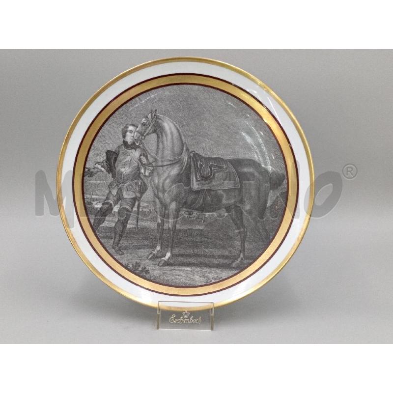 PIATTO DE WAN EQUESTRE BORDO ORO DIAMETRO 29 2 | Mercatino dell'Usato Moncalieri bengasi 1