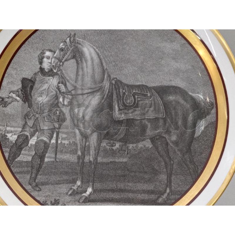 PIATTO DE WAN EQUESTRE BORDO ORO DIAMETRO 29 2 | Mercatino dell'Usato Moncalieri bengasi 2