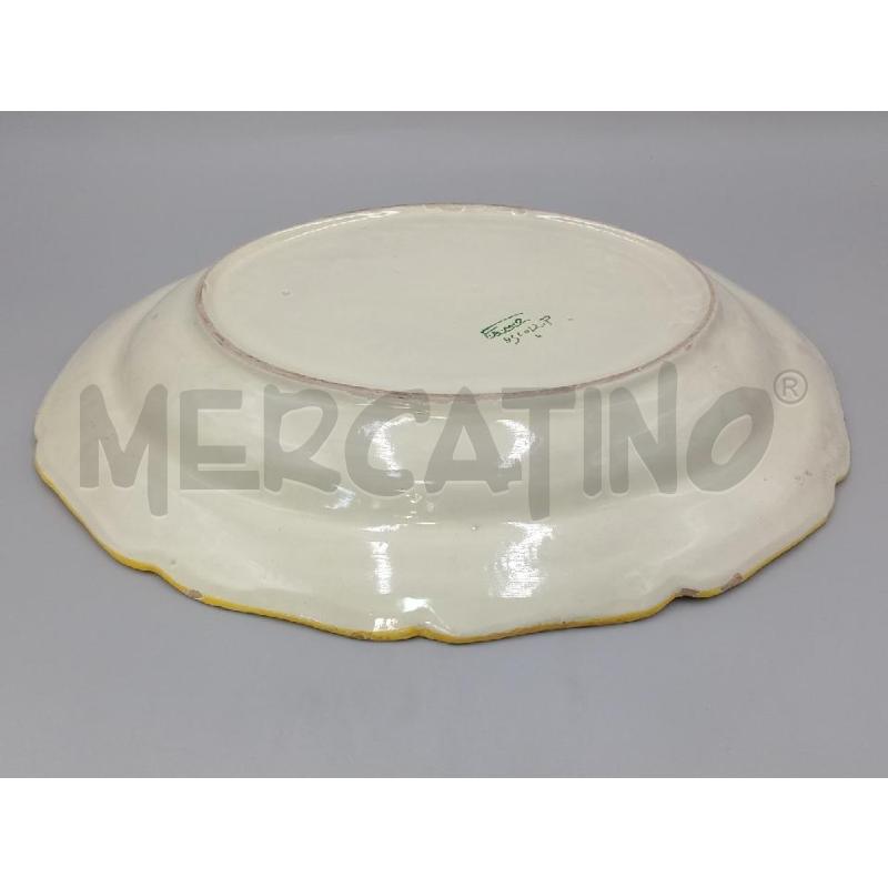 PIATTO OVALE CERAMICA DECORO FIORI FAMA ASCOLI | Mercatino dell'Usato Moncalieri bengasi 4