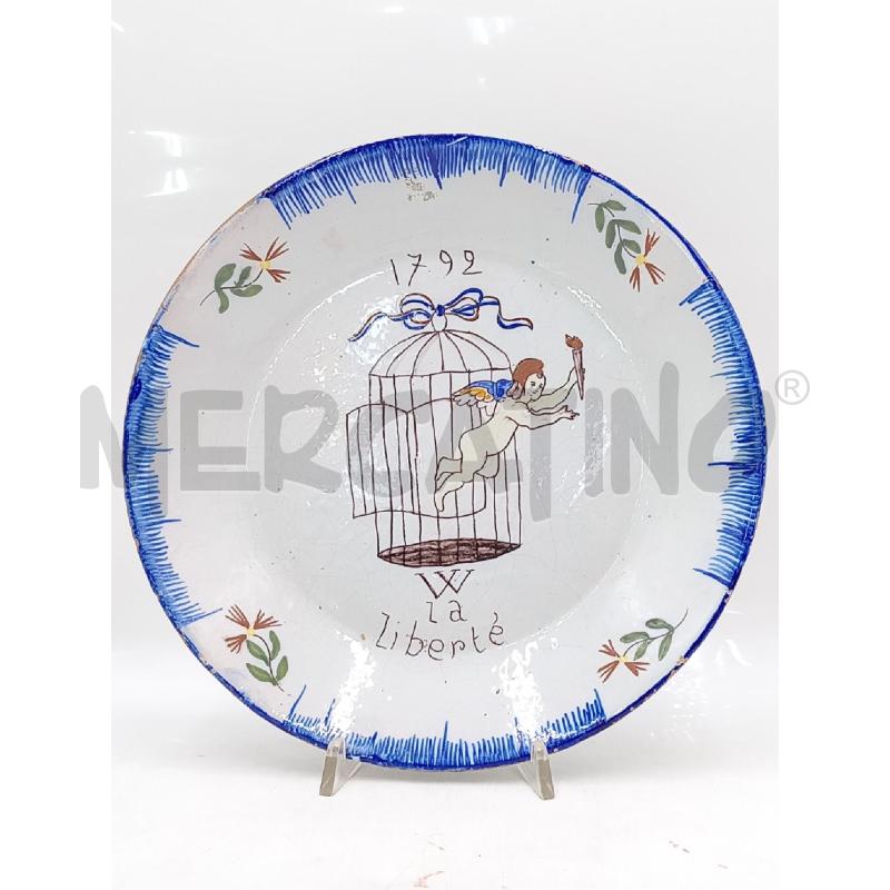 PIATTO RICORDO FRANCESE 1792 | Mercatino dell'Usato Moncalieri bengasi 1