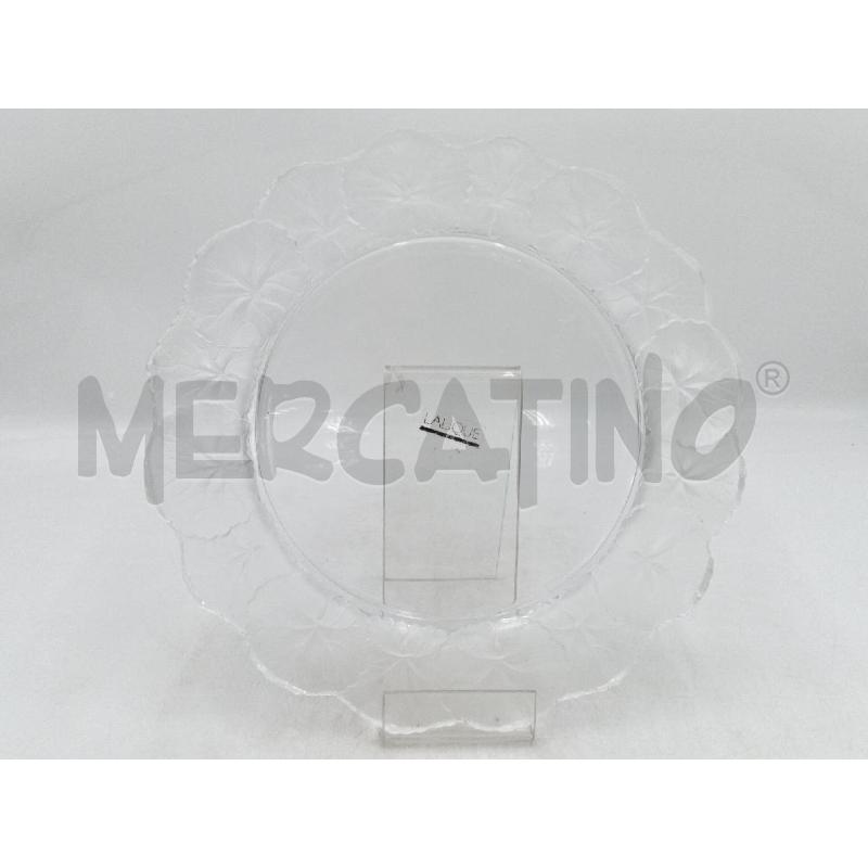 PIATTO VETRO DESIGN LALIQUE FRANCE HONFLEUR C/SBECCATURA  | Mercatino dell'Usato Moncalieri bengasi 1
