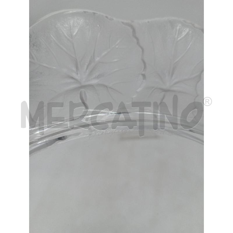 PIATTO VETRO DESIGN LALIQUE FRANCE HONFLEUR C/SBECCATURA  | Mercatino dell'Usato Moncalieri bengasi 4