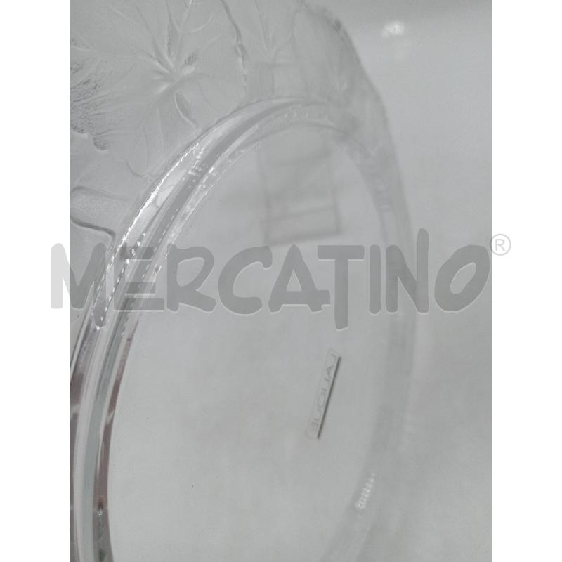PIATTO VETRO DESIGN LALIQUE FRANCE HONFLEUR C/SBECCATURA  | Mercatino dell'Usato Moncalieri bengasi 5