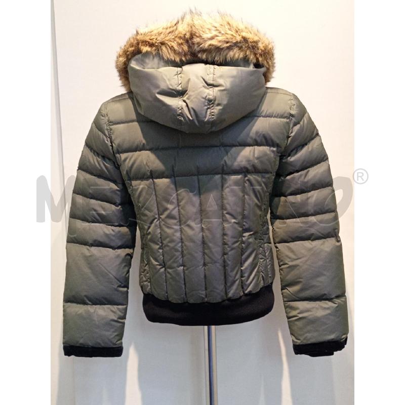 PIUMINO DONNA FAY VERDE CANGIANTE CON CAPUCCIO PELO  | Mercatino dell'Usato Moncalieri bengasi 2