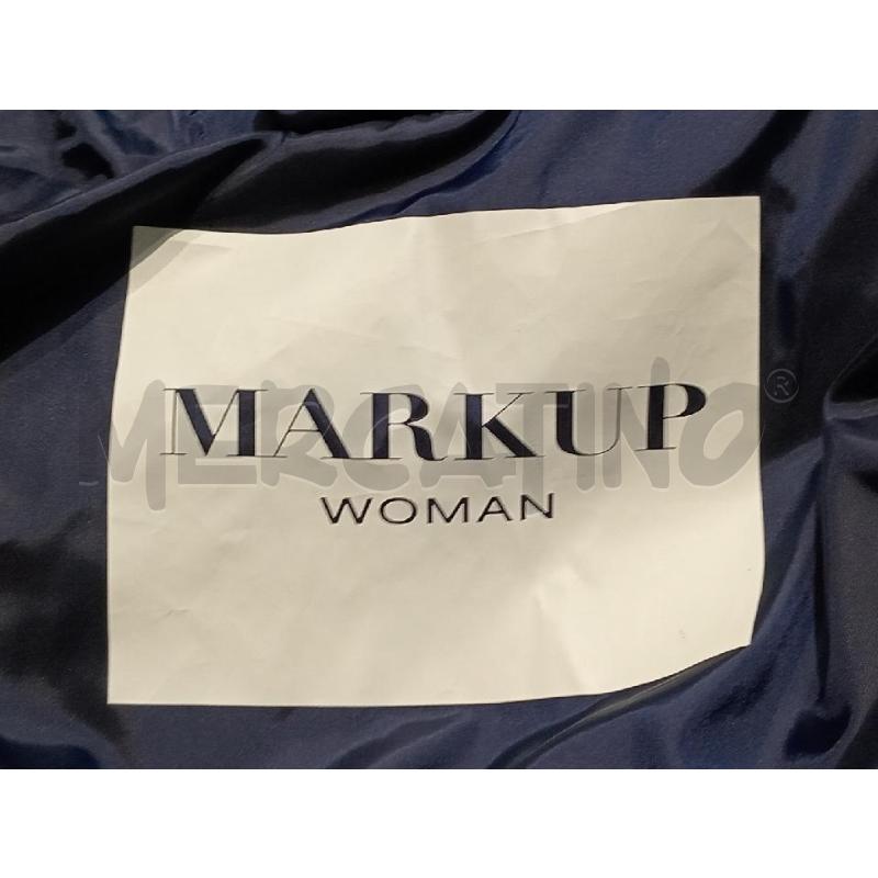 PIUMINO DONNA MARKUP BLU CON CAPUCCIO PELO  | Mercatino dell'Usato Moncalieri bengasi 4