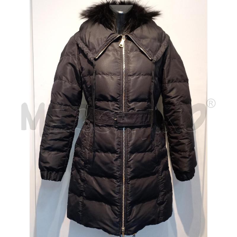 PIUMINO DONNA PRADA NERO LUNGO CON COLLO PELLICCIA | Mercatino dell'Usato Moncalieri bengasi 1