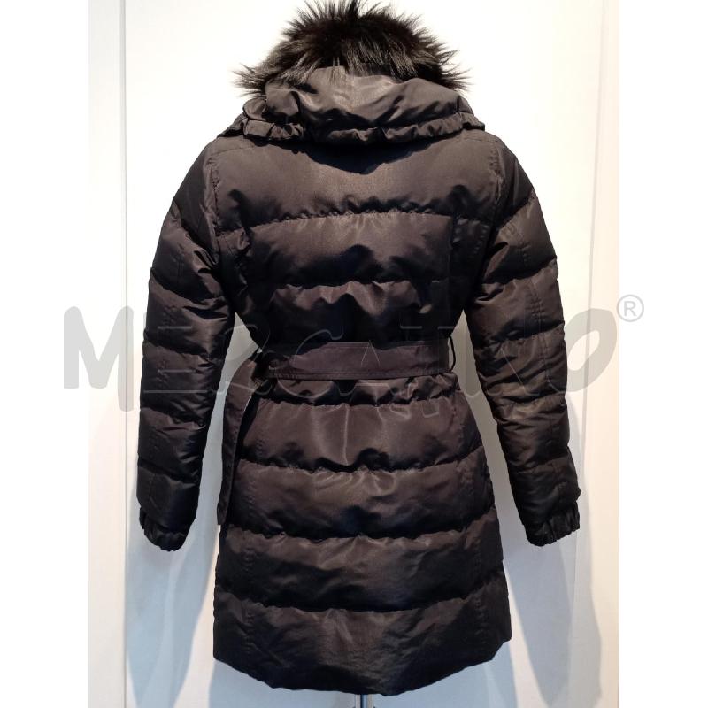 PIUMINO DONNA PRADA NERO LUNGO CON COLLO PELLICCIA | Mercatino dell'Usato Moncalieri bengasi 2
