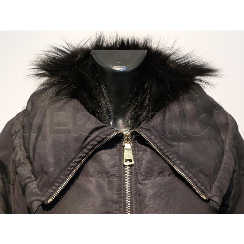 PIUMINO DONNA PRADA NERO LUNGO CON COLLO PELLICCIA | Mercatino dell'Usato Moncalieri bengasi 3