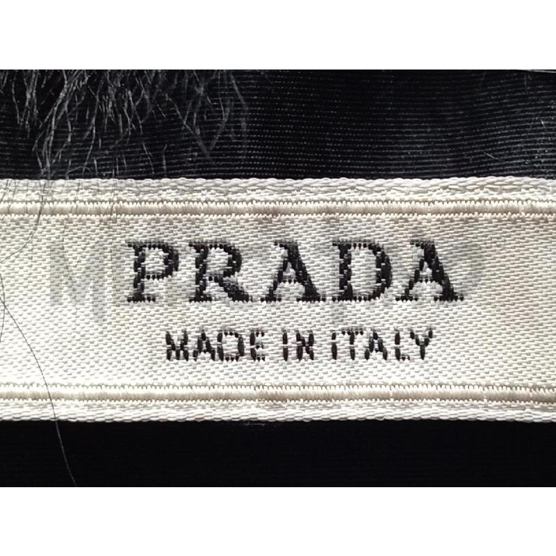 PIUMINO DONNA PRADA NERO LUNGO CON COLLO PELLICCIA | Mercatino dell'Usato Moncalieri bengasi 5